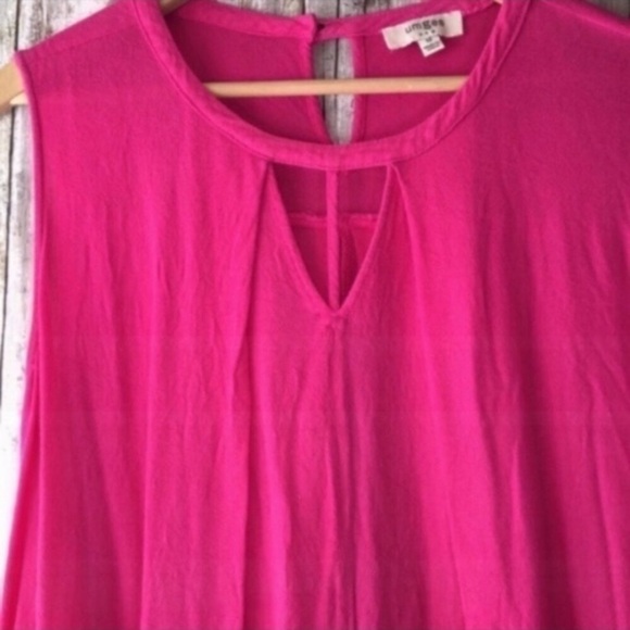 Umgee Pink Sleeveless Blouse - Picture 2 of 4
